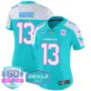 Womens Miami Dolphins Miami Vice Vapor Limited Jersey V2 Dan Marino Jersey Aqua Alternate