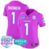 Womens Miami Dolphins Miami Vice Vapor Limited Jersey V2 Tua Tagovailoa Jersey Pink