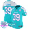 Womens Miami Dolphins Miami Vice Vapor Limited Jersey V2 Larry Csonka Jersey Aqua Alternate