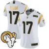 Womens Los Angeles Rams 2024 Gold Vapor Limited Jersey Puka Nacua Jersey White Gold