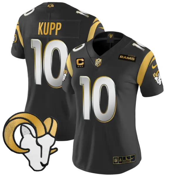 Womens Los Angeles Rams 2024 Gold Vapor Limited Jersey Cooper Kupp Jersey Black Limited