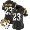 Womens Los Angeles Rams 2024 Gold Vapor Limited Jersey Kyren Williams Jersey Black Limited