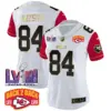 Womens Kansas City Chiefs Super Bowl LVIII Back 2 Back Patch Vapor Jersey V2 Justin Watson Jersey Color Sleeves