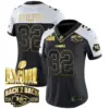 Womens Kansas City Chiefs Super Bowl LVIII Back 2 Back Gold Patch Vapor Jersey V2 Nick Bolton Jersey Alternate