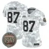 Womens Kansas City Chiefs 2024 Salute To Service Establishment Year Patch Vapor Limited Jersey Travis Kelce Jersey Air Force