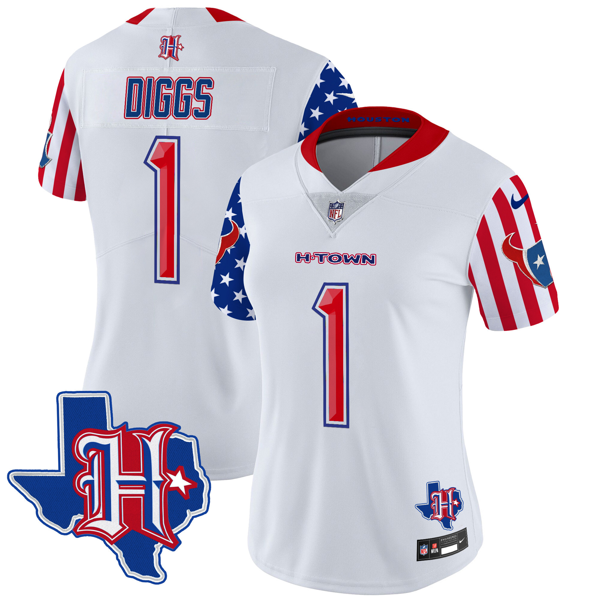Womens Houston Texans American Style Vapor Limited Jersey Stefon Diggs Jersey White