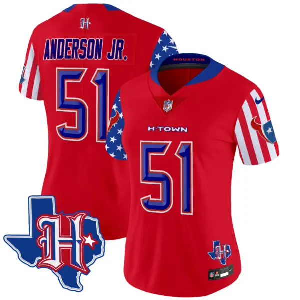 Womens Houston Texans American Style Vapor Limited Jersey Will Anderson Jr Jersey Red