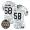 Womens Kansas City Chiefs 2024 Salute To Service Establishment Year Patch Vapor Limited Jersey Derrick Thomas Jersey Army