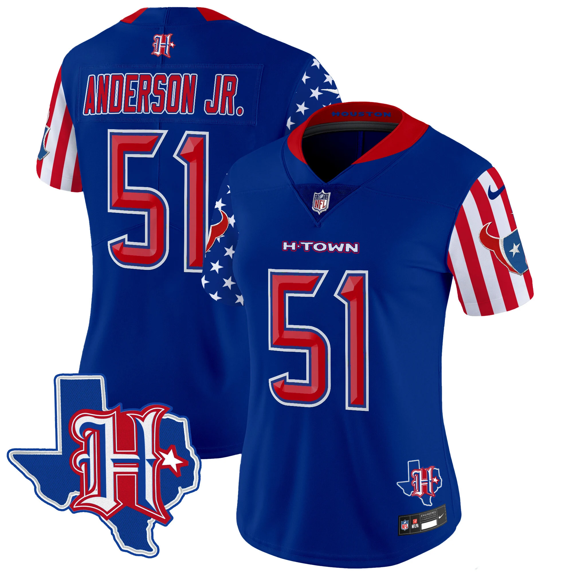 Womens Houston Texans American Style Vapor Limited Jersey Will Anderson Jr Jersey Royal