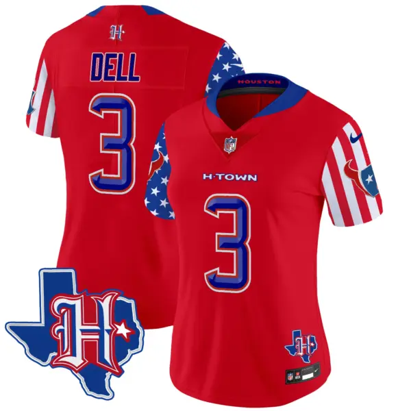 Womens Houston Texans American Style Vapor Limited Jersey Tank Dell Jersey Red