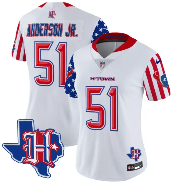 Womens Houston Texans American Style Vapor Limited Jersey Will Anderson Jr Jersey White