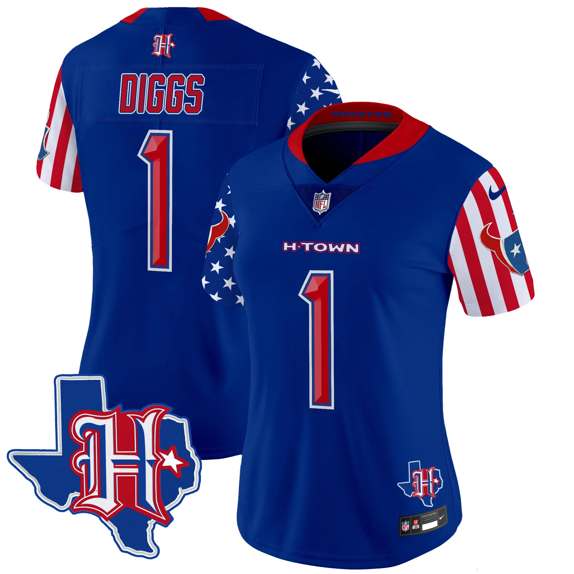 Womens Houston Texans American Style Vapor Limited Jersey Stefon Diggs Jersey Royal