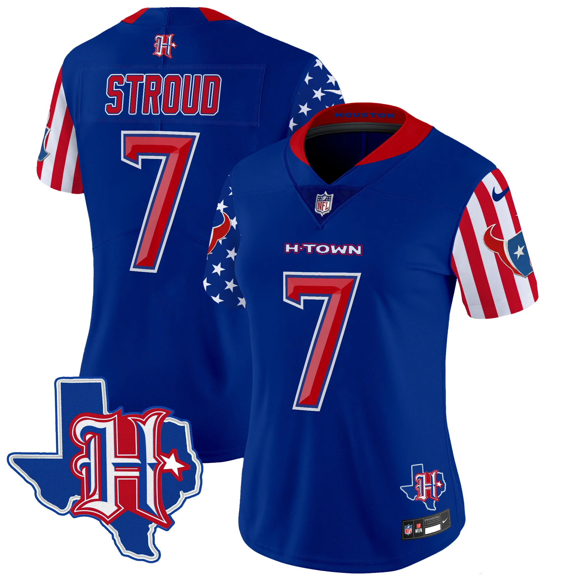 Womens Houston Texans American Style Vapor Limited Jersey CJ Stroud Jersey Royal