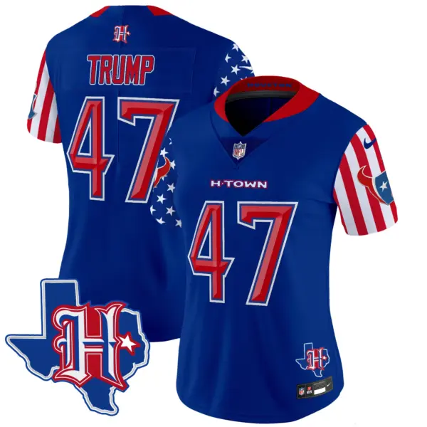 Womens Houston Texans American Style Vapor Limited Jersey Donald Trump Jersey Royal