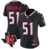 Womens Houston Texans 2024 Texas Patch Vapor Limited Jersey V5 Will Anderson Jr Jersey Navy