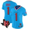 Womens Houston Texans 2024 Texas Patch Vapor Limited Jersey V5 Stefon Diggs Jersey Blue