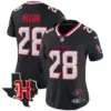 Womens Houston Texans 2024 Texas Patch Vapor Limited Jersey V5 Joe Mixon Jersey Navy