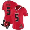 Womens Houston Texans 2024 Texas Patch Vapor Limited Jersey V5 Jalen Pitre Jersey Red