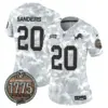 Womens Detroit Lions 2024 Salute To Service Establishment Year Patch Vapor Limited Jersey Barry Sanders Jersey Marines