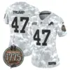 Womens Detroit Lions 2024 Salute To Service Establishment Year Patch Vapor Limited Jersey Donald Trump Jersey Army