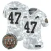Womens Detroit Lions 2024 Salute To Service Establishment Year Patch Vapor Limited Jersey Donald Trump Jersey Navy