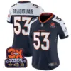 Womens Denver Broncos 3 Time Champions Patch Vapor Limited Jersey Randy Gradishar Jersey Navy Alternate