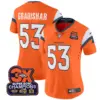 Womens Denver Broncos 3 Time Champions Patch Vapor Limited Jersey Randy Gradishar Jersey Orange