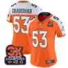 Womens Denver Broncos 3 Time Champions Patch Vapor Limited Jersey Randy Gradishar Jersey Orange Alternate