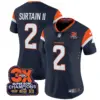 Womens Denver Broncos 3 Time Champions Patch Vapor Limited Jersey Patrick Surtain II Jersey Navy