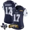 Womens Dallas Cowboys 2023 NFC East Champions Patch Vapor Jersey Brandon Aubrey Jersey Navy