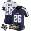 Womens Dallas Cowboys 2023 NFC East Champions Patch Vapor Jersey Daron Bland Jersey Alternate Navy