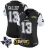 Womens Dallas Cowboys 2023 NFC East Champions Patch Vapor Jersey Michael Gallup Jersey Black