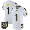 Womens Cincinnati Bengals 2024 Gold Vapor Limited Jersey Ja’marr Chase Jersey White Gold