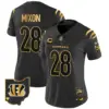 Womens Cincinnati Bengals 2024 Gold Vapor Limited Jersey Joe Mixon Jersey Black Gold