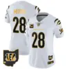 Womens Cincinnati Bengals 2024 Gold Vapor Limited Jersey Joe Mixon Jersey White Gold