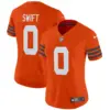 Womens Chicago Bears Throwback Vapor Limited Jersey D’andre Swift Jersey Orange