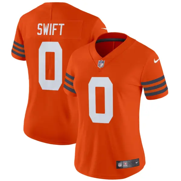 Womens Chicago Bears Throwback Vapor Limited Jersey D’andre Swift Jersey Orange
