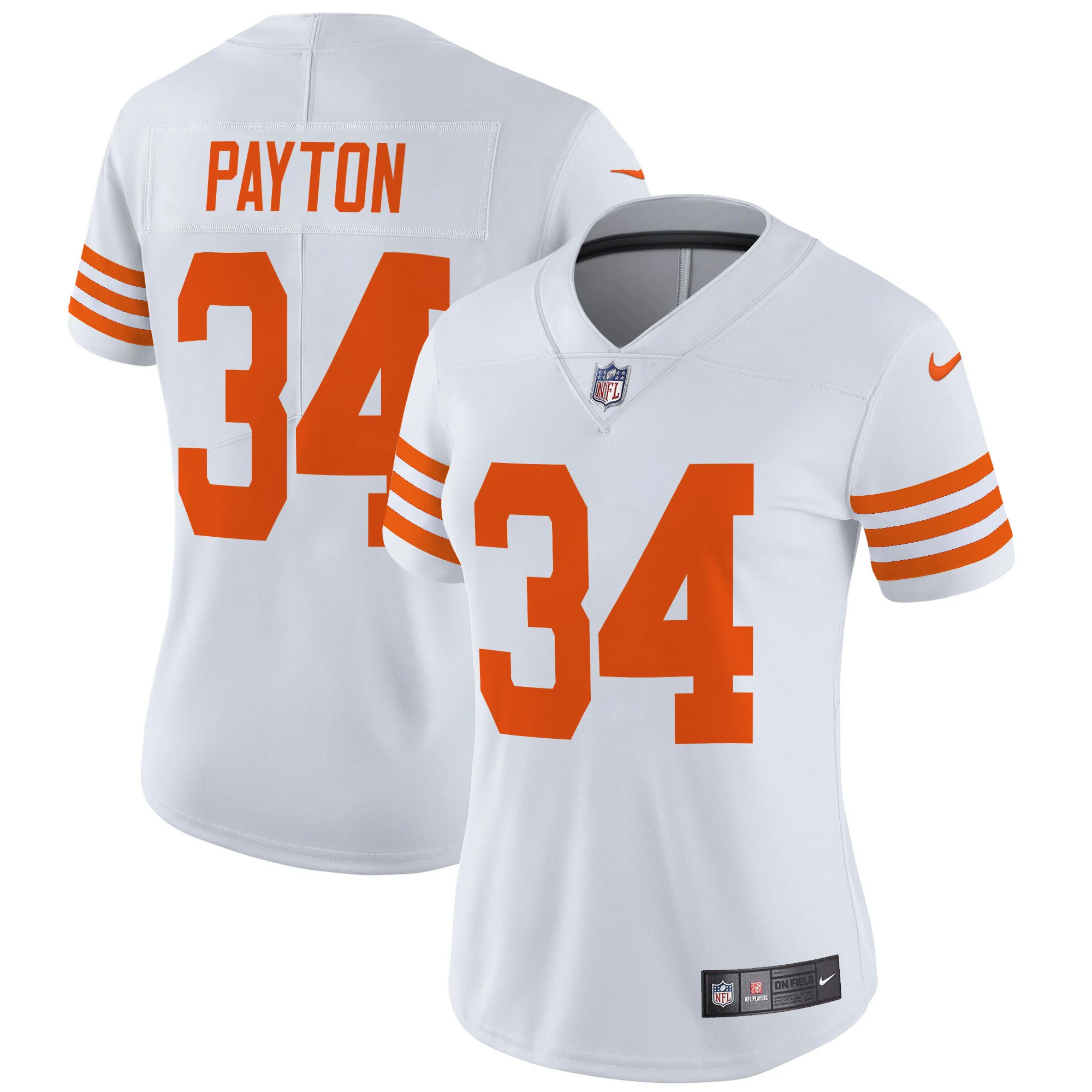 Womens Chicago Bears Throwback Vapor Limited Jersey Walter Payton Jersey White