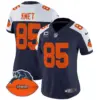Womens Chicago Bears Throwback Vapor Limited Jersey Cole Kmet Jersey Navy Alternate