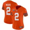 Womens Chicago Bears Throwback Vapor Limited Jersey DJ Moore Jersey Orange