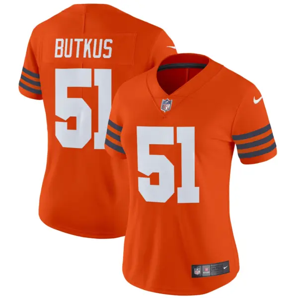Womens Chicago Bears Throwback Vapor Limited Jersey Dick Butkus Jersey Orange