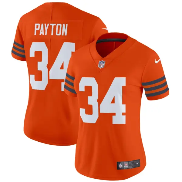 Womens Chicago Bears Throwback Vapor Limited Jersey Walter Payton Jersey Orange