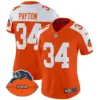 Womens Chicago Bears Throwback Vapor Limited Jersey Walter Payton Jersey Orange Alternate