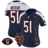 Womens Chicago Bears Illinois Patch Vapor Jersey Dick Butkus Jersey Navy Alternate