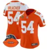 Womens Chicago Bears Throwback Vapor Limited Jersey Brian Urlacher Jersey Orange Alternate