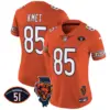 Womens Chicago Bears Illinois Patch Vapor Jersey Cole Kmet Jersey Orange