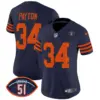 Womens Chicago Bears Dick Butkus Patch Throwback Vapor Limited Jersey Walter Payton Jersey Navy