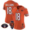 Womens Chicago Bears Illinois Patch Vapor Jersey Caleb Williams Jersey Orange
