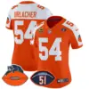 Womens Chicago Bears Dick Butkus Patch Throwback Vapor Limited Jersey Brian Urlacher Jersey Orange Alternate