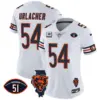 Womens Chicago Bears Illinois Patch Vapor Jersey Brian Urlacher Jersey White